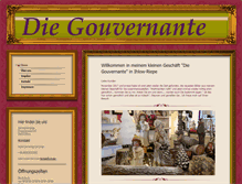 Tablet Screenshot of die-gouvernante.net